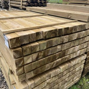 3x3" 2.4m Fence Posts - Redwood Posts Treated to UC4