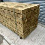 pressure treated square timber spindles